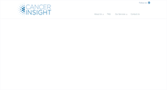 Desktop Screenshot of cancerinsight.com