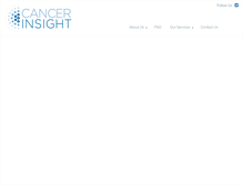 Tablet Screenshot of cancerinsight.com